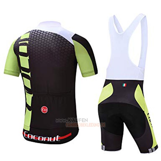 Coconut Ropamo Kurzarmtrikot 2019 und Kurze Tragerhose Shwarz Grun